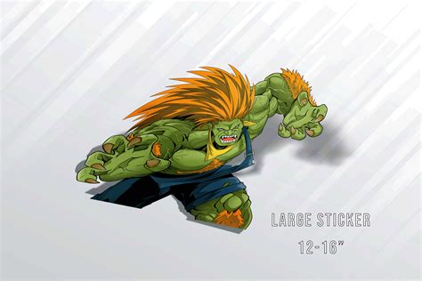 Blanka (SF6) Large Sticker – Vinyl Labz