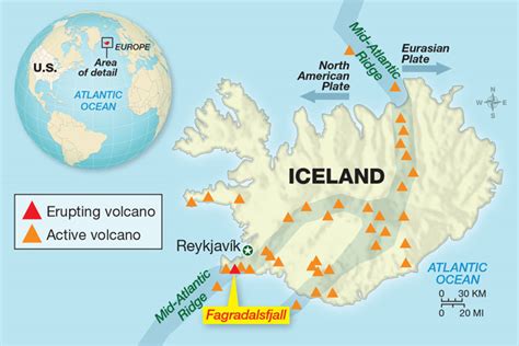 Eyjafjallajokull Volcano Map