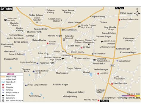 Buy Satara City Map online