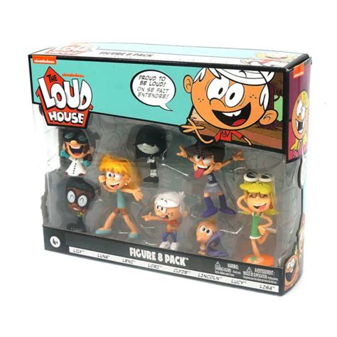 8PCS CARTOON THE Loud House Action Figures 5-8cm Model Toys From ...