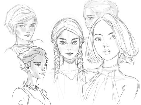 Sketching Faces | Sketches, Art reference poses, Drawings