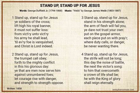 Stand Up Stand Up for Jesus Hymn - Story Behind It - Phamox Music