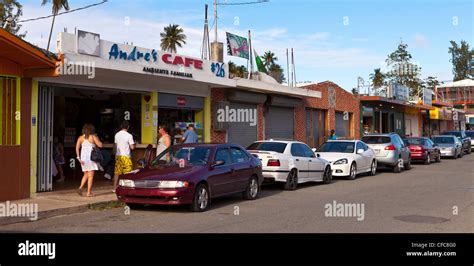 LUQUILLO, PUERTO RICO - Kiosk restaurants with typical fried snack ...