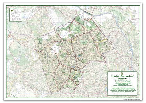 Harrow London Borough Map– I Love Maps