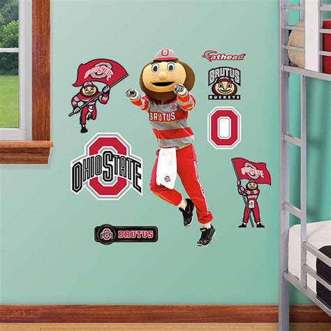 Ohio State Mascot: Brutus Buckeye - Fathead Jr. Wall Decal | Shop ...