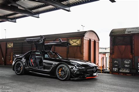 Black Mercedes-Benz SLS AMG Black Series Photoshoot - GTspirit