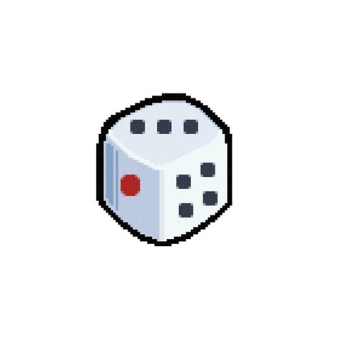 a dice in pixel art style 27879749 Vector Art at Vecteezy