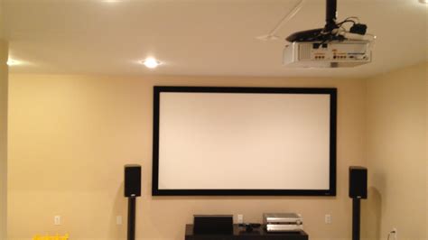 How To - How to set-up a projector screen for a home theatre system ...