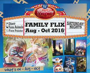 Family Flix Drive in Movies | Mainline Drive-In | Aug-Oct 2016 - What's ...