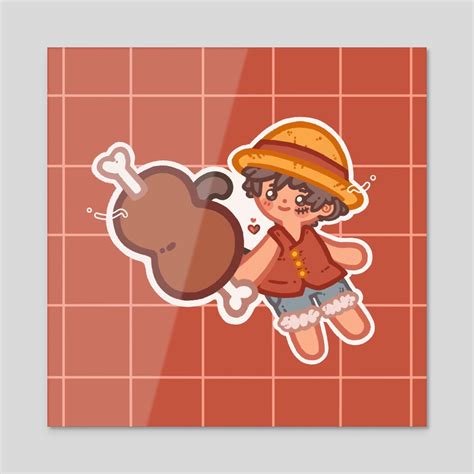 luffy x meat, an art print by teddiorsa - INPRNT