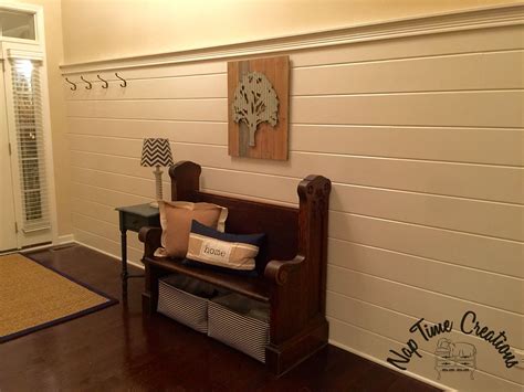 Shiplap wall made from pine car-siding! | Nap Time Creations ...