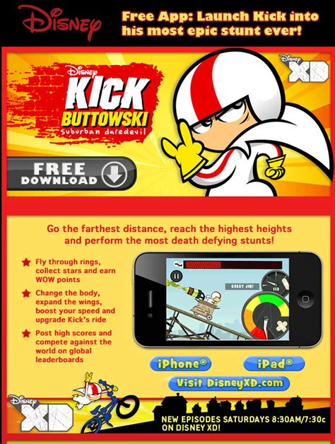 Disney Kick Buttowski Free Game App Download (iPhone, iPad & iPod) - al.com