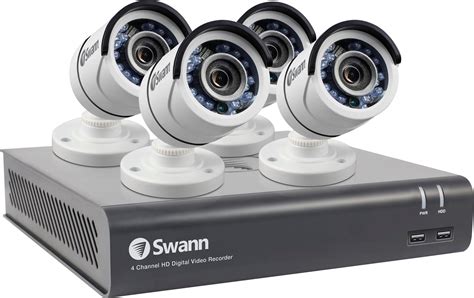 Best Buy: Swann PRO SERIES HD 4-Channel, 4-Camera Indoor/Outdoor Wired ...