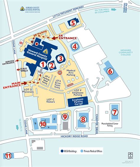 Campus Map | Howard County General Hospital | Johns Hopkins Medicine