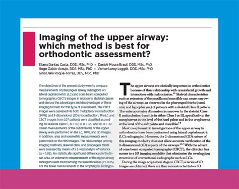 Techniques for Imaging of the Upper Airway