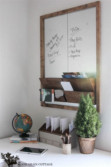 Galvanized Metal & Wood Wall Organizer - The Wood Grain Cottage