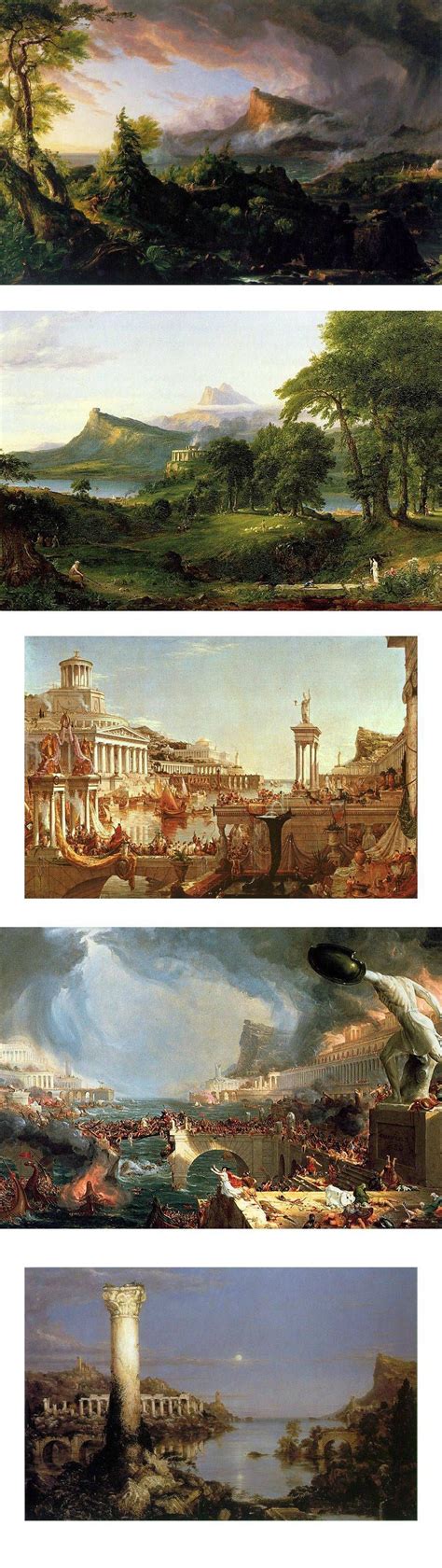 The rise and fall of a civilization in five paintings. | Civilization ...