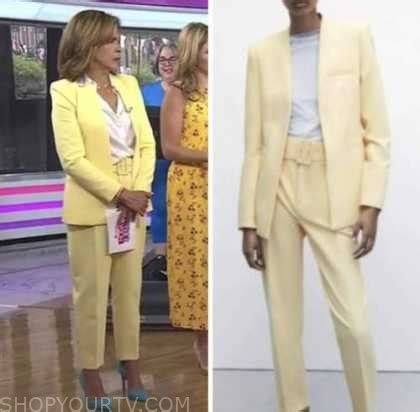 The Today Show: August 2022 Hoda Kotb's Yellow Blazer and Pant Suit ...