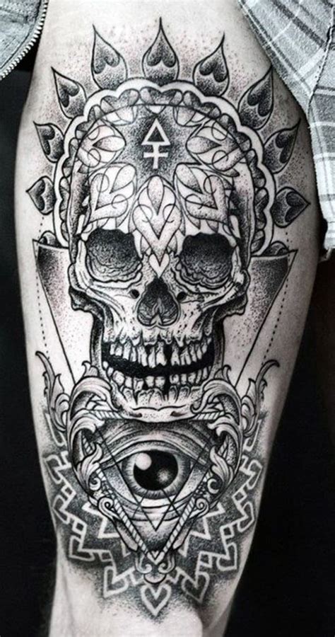 Top Best Skull Tattoos For Men Manly Designs And Ideas 54432 | The Best ...