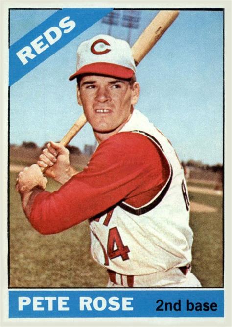 1966 Topps Pete Rose | Baseball cards, Pete rose, Cincinnati reds baseball