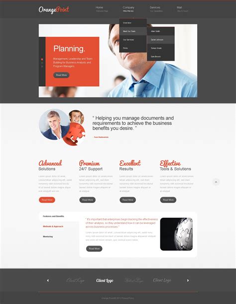 Management Company Website Template #41080