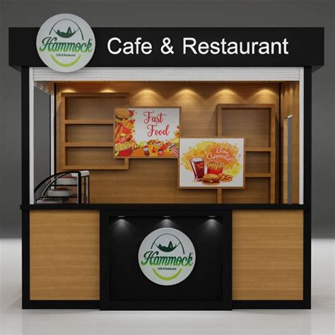 Luxury coffee kiosk with bar counter design in mall for sale | Food ...