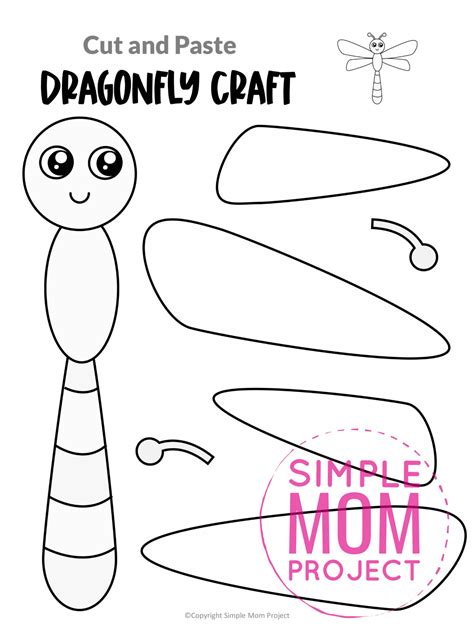 Free Printable Dragonfly Craft Template - Simple Mom Project