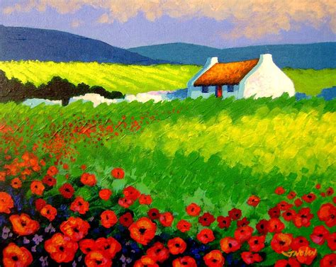 Poppy Field - Ireland Painting by John Nolan - Fine Art America