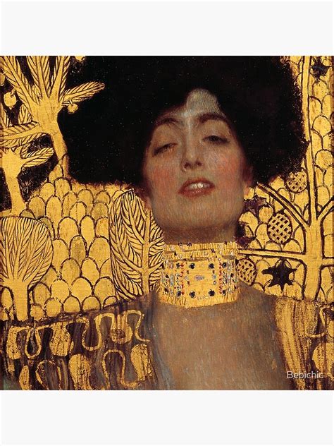 "Judith I - part 1 by Gustav Klimt Gold" Art Print for Sale by Bebichic ...