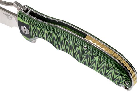 Bestech Knives Hornet Black & Green G10 BG12C pocket knife ...