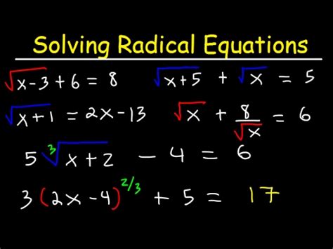 How To Solve Radical Equations With Fractional Exponents - Tessshebaylo