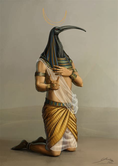 ArtStation - Thoth, Ancient Egyptian God of Knowledge