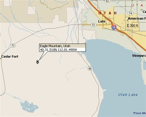 Eagle Mountain, Utah Map 1