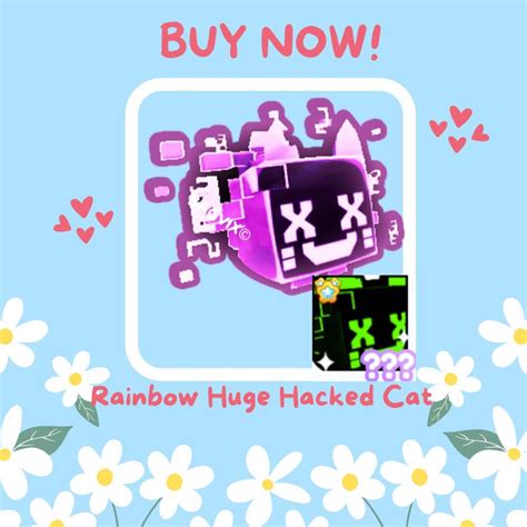 Rainbow Huge Hacked Cat - Pet simulator x - psx huge - rb huge - pet ...