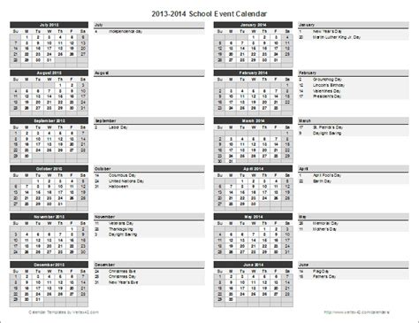 2023 And 2024 School Calendar Excel Template Pdf - Oct Nov Dec 2024 ...