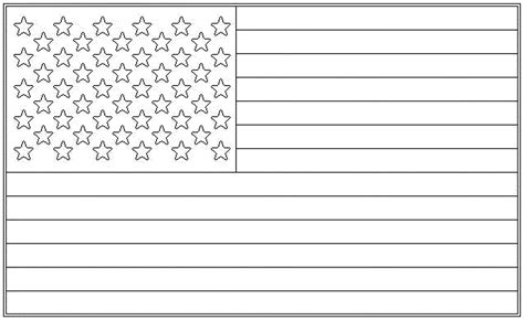 American Flag Coloring Page for the Love of the Country