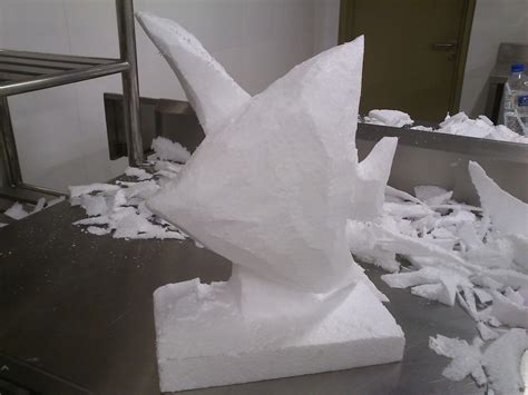 Culinary Arts Design B projects: Styrofoam sculpture