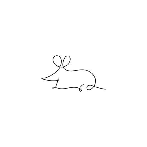 Mouse Line Drawing Vector Art, Icons, and Graphics for Free Download