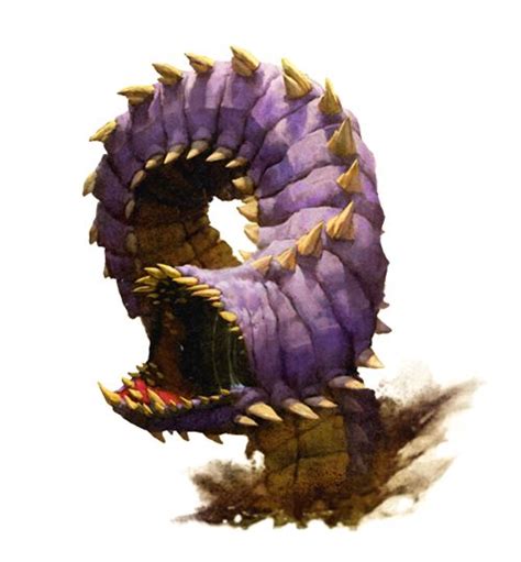 Purple Worm - Pathfinder PFRPG DND D&D 3.5 5E 5th ed d20 fantasy | Sea ...