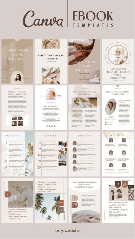 eBook PDF A4 & US Letter Templates Canva Shadow Canva Layout Ideas ...