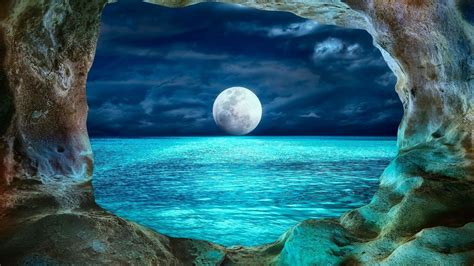 Moon And Sea Wallpapers - Wallpaper Cave