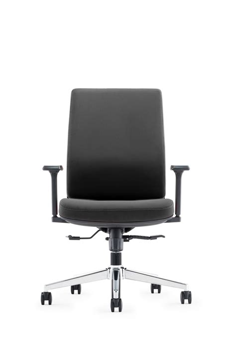 Lumbar Support Mesh Staff Office Chair Black Fabric Revolving Chairs ...