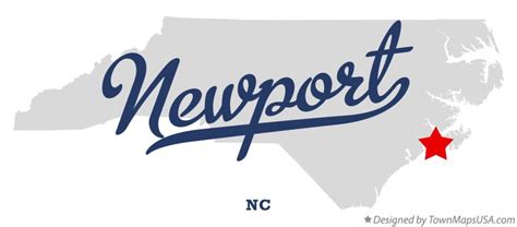 Map of Newport, NC, North Carolina