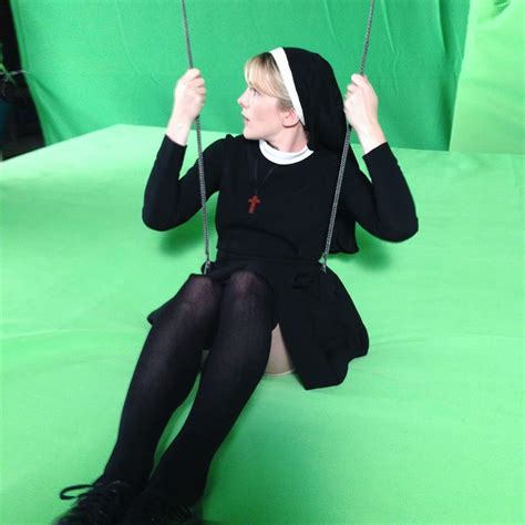 The AHS Zone on Twitter: "Lily Rabe as Sister Mary Eunice behind the ...