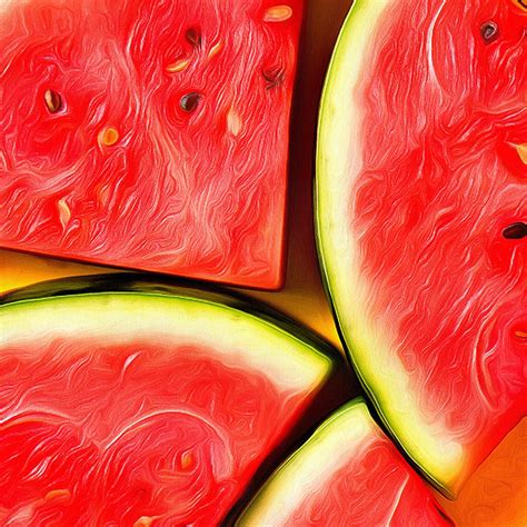 Delicious Watermelon Canvas Large Pop Art Painting Food Zone | Etsy