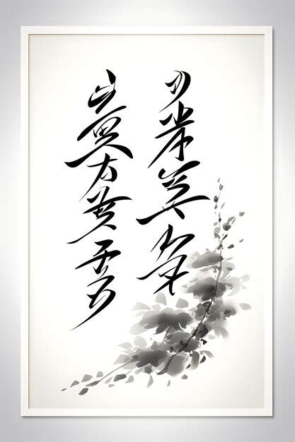 Premium AI Image | Cnc Laser Cut Zen Calligraphy Frame Incorporating a ...