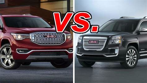 GMC Acadia vs. GMC Terrain - CarsDirect