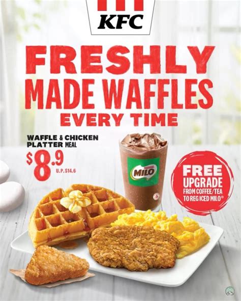 17 May-11 Jun 2023: KFC Breakfast Waffle & Chicken Platter Meal @ $8.90 ...