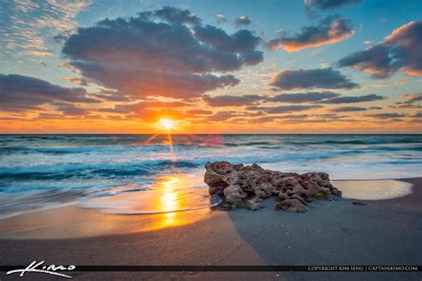 Amazing Sunrise Florida Beach Landscape | HDR Photography by Captain Kimo