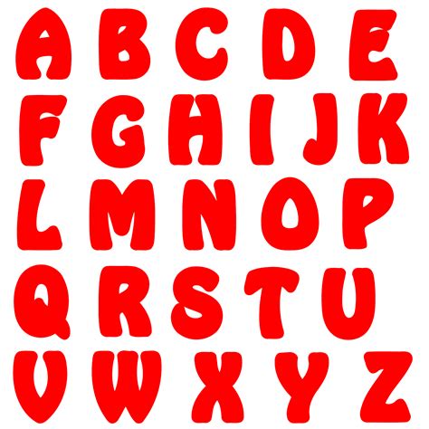 Red Clipart Letters